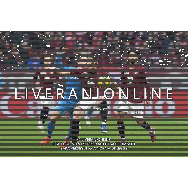 TVMV-Torino 07.01.2024 Stadio Grande Torino ©Manuela Viganti/Agenzia Aldo Liverani Torino vs Napoli Campionato Calcio Serie A TIM 2023/2024 19a giornata Nella foto: giacomo raspadori e alessandro buongiorno ©Viganti/AGENZIA ALDO LIVERANI SAS