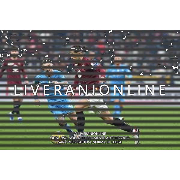 TVMV-Torino 07.01.2024 Stadio Grande Torino ©Manuela Viganti/Agenzia Aldo Liverani Torino vs Napoli Campionato Calcio Serie A TIM 2023/2024 19a giornata Nella foto: ricardo rodriguez e matteo politano ©Viganti/AGENZIA ALDO LIVERANI SAS