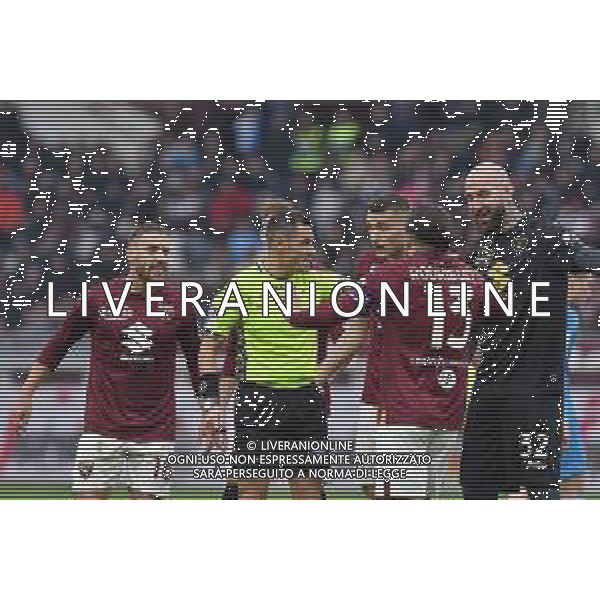 TVMV-Torino 07.01.2024 Stadio Grande Torino ©Manuela Viganti/Agenzia Aldo Liverani Torino vs Napoli Campionato Calcio Serie A TIM 2023/2024 19a giornata Nella foto: proteste torino con l\'arbitro mariani ©Viganti/AGENZIA ALDO LIVERANI SAS
