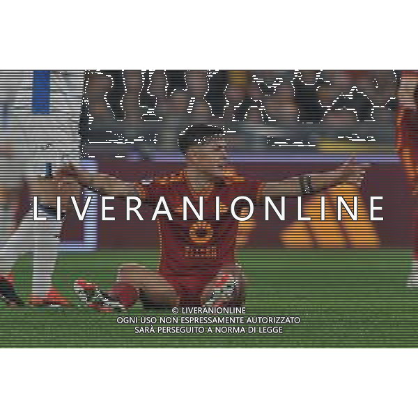 Roma vs Atalanta - Campionato Serie A TIM - 19 giornata - Stadio Olimpico - Roma 07-01-2024 nella foto Dybala si lamenta con Aureliano FOTO FEDERICO GAETANO-AG ALDO LIVERANI SA