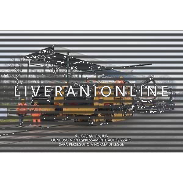 TVRG Lavori circuito Monza nella foto i lavori Monza 08-01-2024 Inizio dei lavori di ammodernamento e riqualificazione del circuito di Formula 1 foto Roberto Garavaglia/Agenzia Aldo Liverani sas
