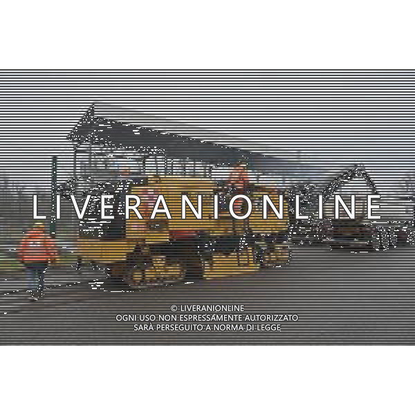 TVRG Lavori circuito Monza nella foto i lavori Monza 08-01-2024 Inizio dei lavori di ammodernamento e riqualificazione del circuito di Formula 1 foto Roberto Garavaglia/Agenzia Aldo Liverani sas