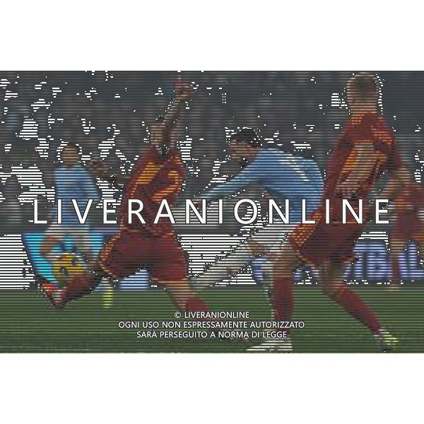 Lazio vs Roma - Coppa Italia Frecciarossa - Quarti di finale - Stadio Olimpico - Roma 10-01-2024 nella foto Mancini e Castellanos ©Federico Gaetano/AGENZIA ALDO LIVERANI SAS