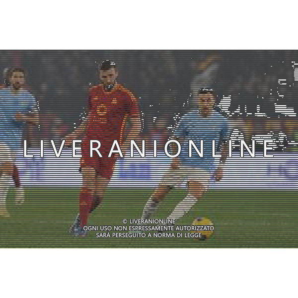 Lazio vs Roma - Coppa Italia Frecciarossa - Quarti di finale - Stadio Olimpico - Roma 10-01-2024 nella foto Cristante e Vecino ©Federico Gaetano/AGENZIA ALDO LIVERANI SAS