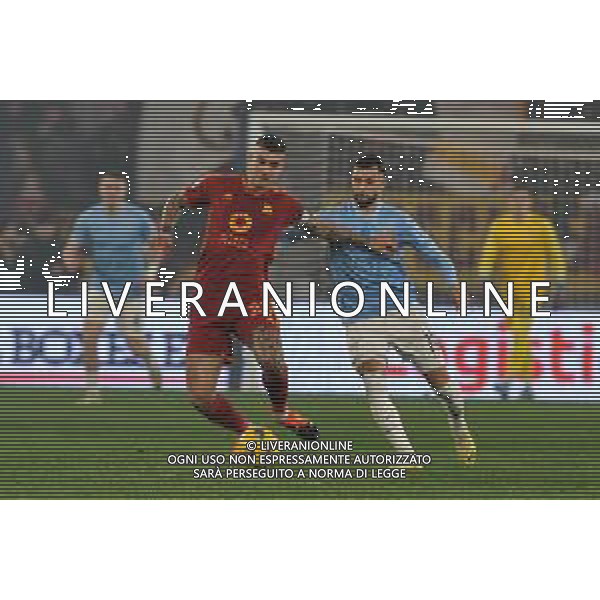 Lazio vs Roma - Coppa Italia Frecciarossa - Quarti di finale - Stadio Olimpico - Roma 10-01-2024 nella foto Mancini e Castellanos ©Federico Gaetano/AGENZIA ALDO LIVERANI SAS