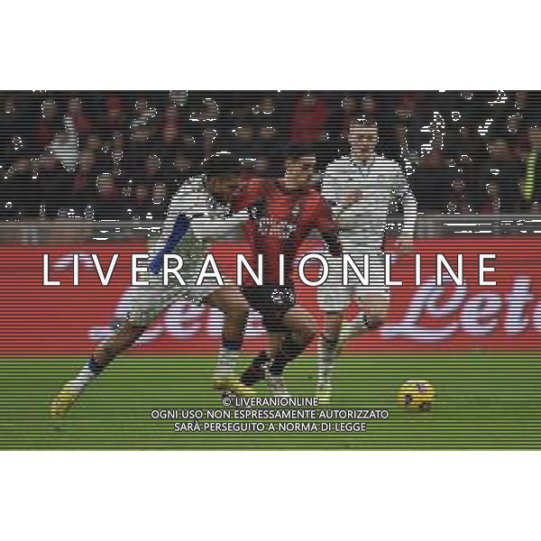Milan vs Atalanta nella foto Ederson Jose\' dos Santos (Atalanta) e Tijjani Reijnders (Milan) Milano 10-01-2024 Stadio Giuseppe Meazza - San Siro Coppa Italia Frecciarossa - quarti di finale foto Roberto Garavaglia/Agenzia Aldo Liverani sas