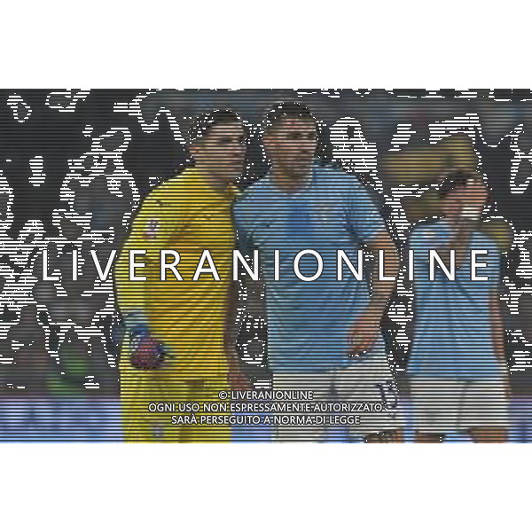 Lazio vs Roma - Coppa Italia Frecciarossa - Quarti di finale - Stadio Olimpico - Roma 10-01-2024 nella foto Mandas e Romagnoli FOTO FEDERICO GAETANO-AG ALDO LIVERANI SAS