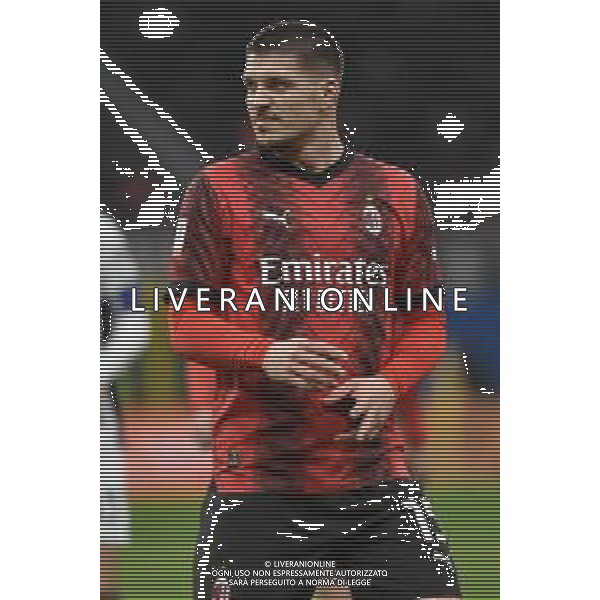 Milan vs Atalanta nella foto Luka Jovic (Milan) Milano 10-01-2024 Stadio Giuseppe Meazza - San Siro Coppa Italia Frecciarossa - quarti di finale foto Roberto Garavaglia/Agenzia Aldo Liverani sas