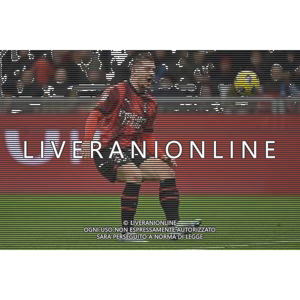 Milan vs Atalanta nella foto Luka Jovic (Milan) Milano 10-01-2024 Stadio Giuseppe Meazza - San Siro Coppa Italia Frecciarossa - quarti di finale foto Roberto Garavaglia/Agenzia Aldo Liverani sas