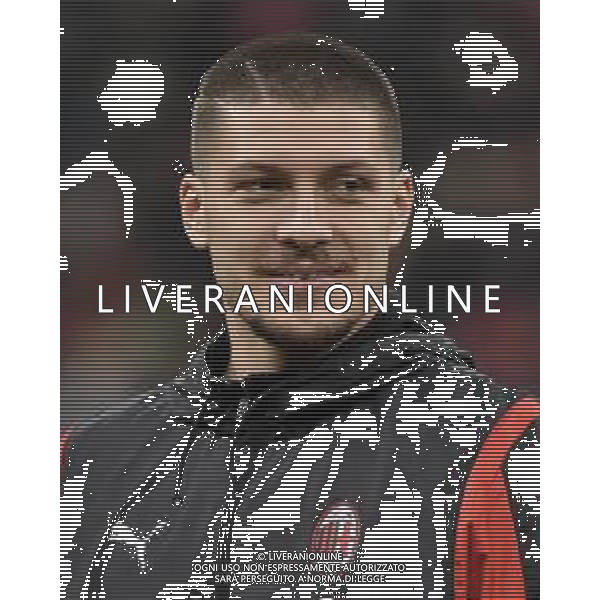 Milan vs Atalanta nella foto Luka Jovic (Milan) Milano 10-01-2024 Stadio Giuseppe Meazza - San Siro Coppa Italia Frecciarossa - quarti di finale foto Roberto Garavaglia/Agenzia Aldo Liverani sas