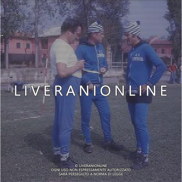 DIAP-RETROSPETTIVA EUGENIO BERSELLINI ALLENATORE CALCIO NELLA FOTO EUGENIO BERSELLINI ALLENATORE DELLA SAMPDORIA CALCIO NELL\'ANNO 1975-1976 AG ALDO LIVERANI SAS