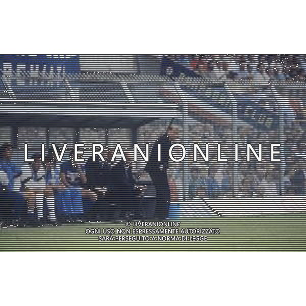DIAP-RETROSPETTIVA EUGENIO BERSELLINI ALLENATORE CALCIO NELLA FOTO EUGENIO BERSELLINI ALLENATORE SAMPDORIA CALCIO NELL\'ANNO 1985 AG ALDO LIVERANI SAS