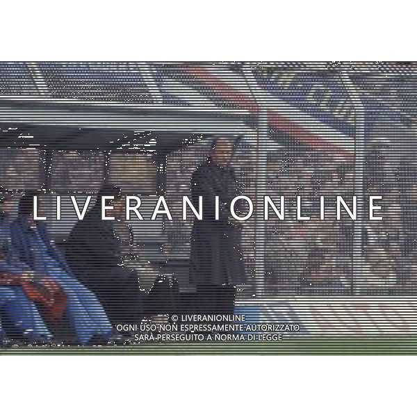 DIAP-RETROSPETTIVA EUGENIO BERSELLINI ALLENATORE CALCIO NELLA FOTO EUGENIO BERSELLINI ALLENATORE SAMPDORIA CALCIO NELL\'ANNO 1985 AG ALDO LIVERANI SAS