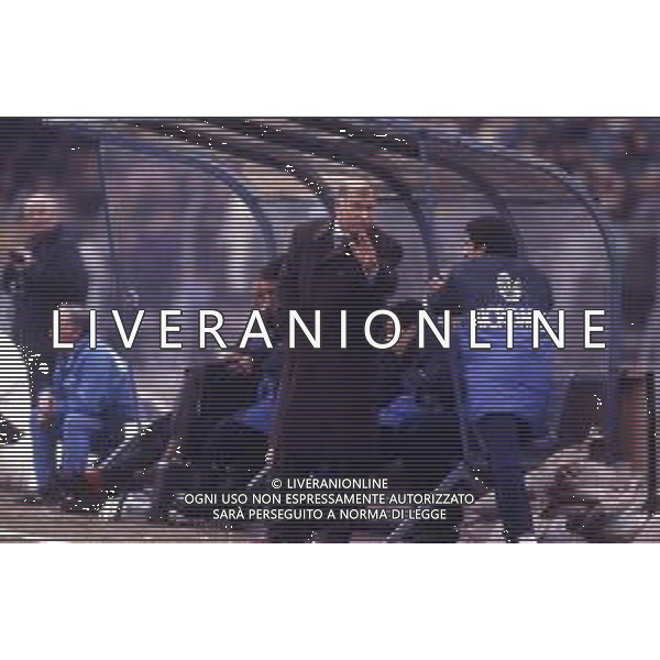 DIAP-RETROSPETTIVA EUGENIO BERSELLINI ALLENATORE CALCIO NELLA FOTO EUGENIO BERSELLINI ALLENATORE AVELLINO CALCIO NELL\'ANNO 1986-1987 AG ALDO LIVERANI SAS  