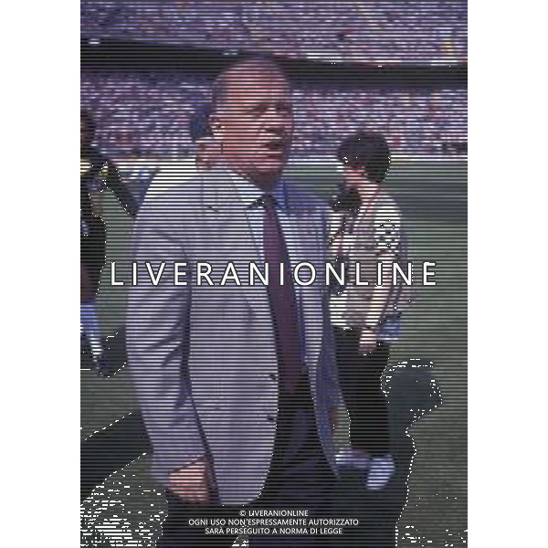 DIAP-RETROSPETTIVA EUGENIO BERSELLINI ALLENATORE CALCIO NELLA FOTO EUGENIO BERSELLINI ALLENATORE ASCOLI CALCIO NELL\'ANNO 1989-1990 AG ALDO LIVERANI SAS  