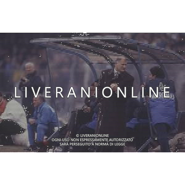 DIAP-RETROSPETTIVA EUGENIO BERSELLINI ALLENATORE CALCIO NELLA FOTO EUGENIO BERSELLINI ALLENATORE ASCOLI CALCIO NELL\'ANNO 1989-1990 AG ALDO LIVERANI SAS  