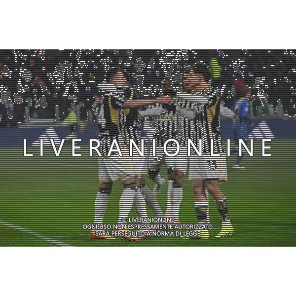TVMV-Torino 11.01.2024 Allianz Stadium ©Manuela Viganti/Agenzia Aldo Liverani Juventus vs Frosinone Quarti di Finale Coppa Italia Frecciarossa 2023/2024 Nella foto: esultanza juventus dopo il gol di arkadiusz milik ©Viganti/AGENZIA ALDO LIVERANI SAS