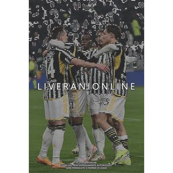 TVMV-Torino 11.01.2024 Allianz Stadium ©Manuela Viganti/Agenzia Aldo Liverani Juventus vs Frosinone Quarti di Finale Coppa Italia Frecciarossa 2023/2024 Nella foto: esultanza juventus dopo il gol di arkadiusz milik ©Viganti/AGENZIA ALDO LIVERANI SAS