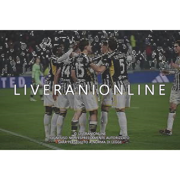 TVMV-Torino 11.01.2024 Allianz Stadium ©Manuela Viganti/Agenzia Aldo Liverani Juventus vs Frosinone Quarti di Finale Coppa Italia Frecciarossa 2023/2024 Nella foto: esultanza juventus dopo il gol di arkadiusz milik ©Viganti/AGENZIA ALDO LIVERANI SAS