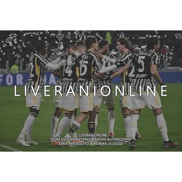 TVMV-Torino 11.01.2024 Allianz Stadium ©Manuela Viganti/Agenzia Aldo Liverani Juventus vs Frosinone Quarti di Finale Coppa Italia Frecciarossa 2023/2024 Nella foto: esultanza juventus dopo il gol di arkadiusz milik ©Viganti/AGENZIA ALDO LIVERANI SAS