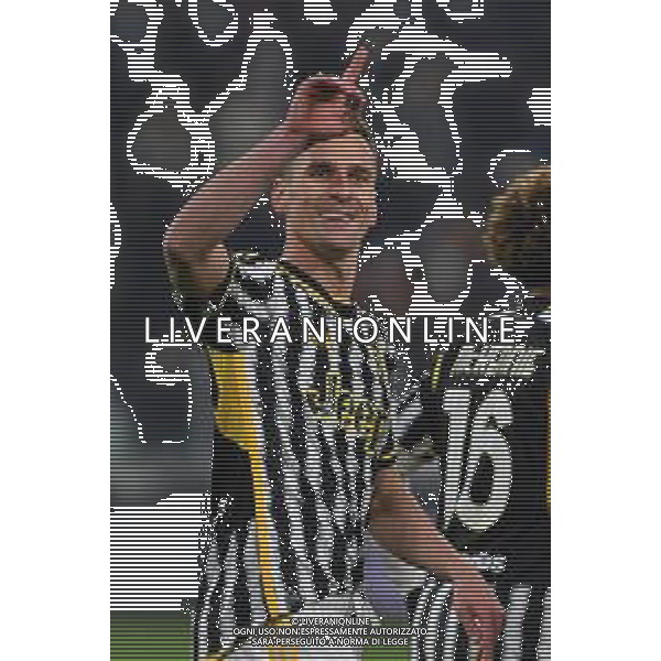 TVMV-Torino 11.01.2024 Allianz Stadium ©Manuela Viganti/Agenzia Aldo Liverani Juventus vs Frosinone Quarti di Finale Coppa Italia Frecciarossa 2023/2024 Nella foto: esultanza arkadiusz milik dopo il gol ©Viganti/AGENZIA ALDO LIVERANI SAS