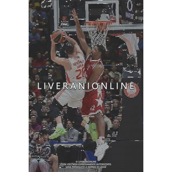 TVRG EA7 Emporio Armani Olimpia Milano vs Stella Rossa Meridianbet Belgrado nella foto Nemanja Nedovic (Stella Rossa Belgrado) e Kyle Hines (Olimpia Milano) Assago (MI) 11-01-2024 Mediolanum Forum Turkish Airlines EuroLeague 21a giornata regular season foto Roberto Garavaglia/Agenzia Aldo Liverani sas