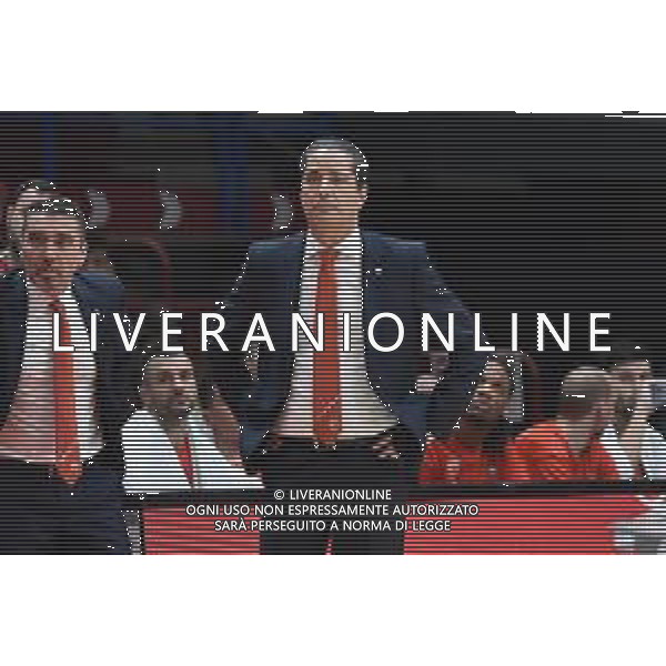 TVRG EA7 Emporio Armani Olimpia Milano vs Stella Rossa Meridianbet Belgrado nella foto Ioannis Sfairopoulos allenatore Stella Rossa Belgrado Assago (MI) 11-01-2024 Mediolanum Forum Turkish Airlines EuroLeague 21a giornata regular season foto Roberto Garavaglia/Agenzia Aldo Liverani sas