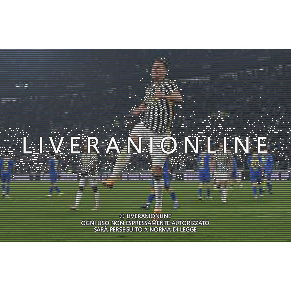 TVMV-Torino 11.01.2024 Allianz Stadium ©Manuela Viganti/Agenzia Aldo Liverani Juventus vs Frosinone Quarti di Finale Coppa Italia Frecciarossa 2023/2024 Nella foto: esultanza arkadiusz milik dopo il gol ©Viganti/AGENZIA ALDO LIVERANI SAS