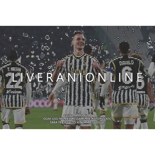 TVMV-Torino 11.01.2024 Allianz Stadium ©Manuela Viganti/Agenzia Aldo Liverani Juventus vs Frosinone Quarti di Finale Coppa Italia Frecciarossa 2023/2024 Nella foto: esultanza arkadiusz milik dopo il gol ©Viganti/AGENZIA ALDO LIVERANI SAS