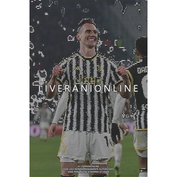 TVMV-Torino 11.01.2024 Allianz Stadium ©Manuela Viganti/Agenzia Aldo Liverani Juventus vs Frosinone Quarti di Finale Coppa Italia Frecciarossa 2023/2024 Nella foto: esultanza arkadiusz milik dopo il gol ©Viganti/AGENZIA ALDO LIVERANI SAS