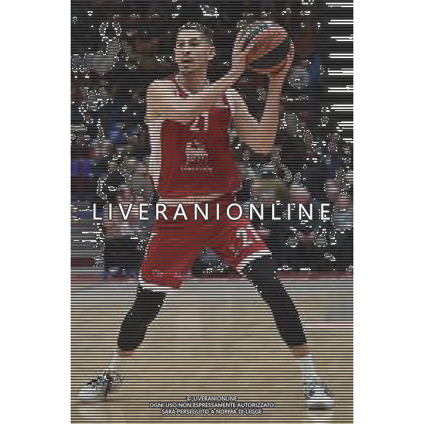 TVRG EA7 Emporio Armani Olimpia Milano vs Stella Rossa Meridianbet Belgrado nella foto Diego Flaccadori (Olimpia Milano) Assago (MI) 11-01-2024 Mediolanum Forum Turkish Airlines EuroLeague 21a giornata regular season foto Roberto Garavaglia/Agenzia Aldo Liverani sas
