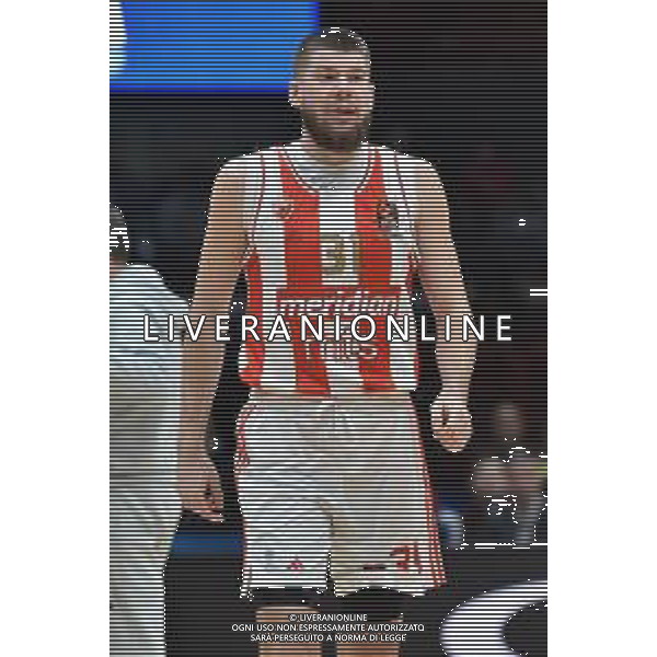 TVRG EA7 Emporio Armani Olimpia Milano vs Stella Rossa Meridianbet Belgrado nella foto Rokas Giedraitis (Stella Rossa Belgrado) Assago (MI) 11-01-2024 Mediolanum Forum Turkish Airlines EuroLeague 21a giornata regular season foto Roberto Garavaglia/Agenzia Aldo Liverani sas