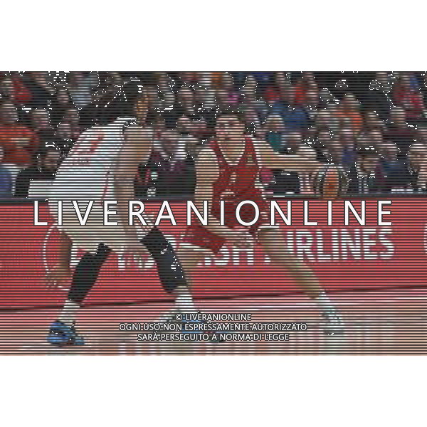 TVRG EA7 Emporio Armani Olimpia Milano vs Stella Rossa Meridianbet Belgrado nella foto Giordano Bortolani (Olimpia Milano) Assago (MI) 11-01-2024 Mediolanum Forum Turkish Airlines EuroLeague 21a giornata regular season foto Roberto Garavaglia/Agenzia Aldo Liverani sas