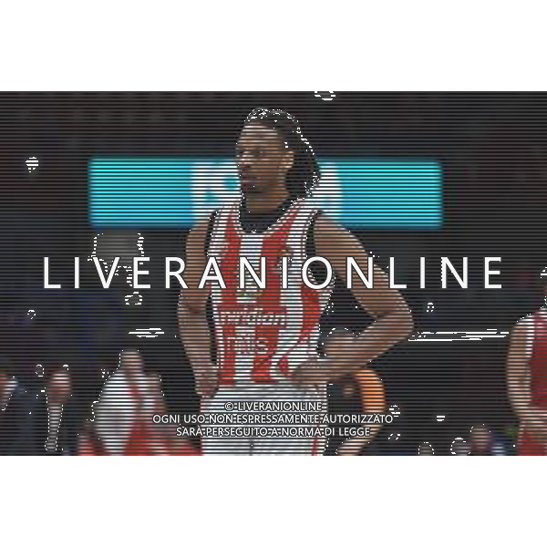 TVRG EA7 Emporio Armani Olimpia Milano vs Stella Rossa Meridianbet Belgrado nella foto Freddie Gillespie (Stella Rossa Belgrado) Assago (MI) 11-01-2024 Mediolanum Forum Turkish Airlines EuroLeague 21a giornata regular season foto Roberto Garavaglia/Agenzia Aldo Liverani sas