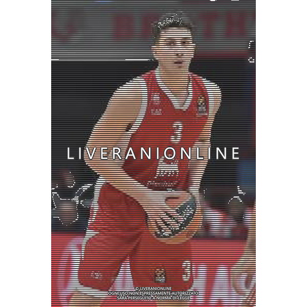 TVRG EA7 Emporio Armani Olimpia Milano vs Stella Rossa Meridianbet Belgrado nella foto Giordano Bortolani (Olimpia Milano) Assago (MI) 11-01-2024 Mediolanum Forum Turkish Airlines EuroLeague 21a giornata regular season foto Roberto Garavaglia/Agenzia Aldo Liverani sas