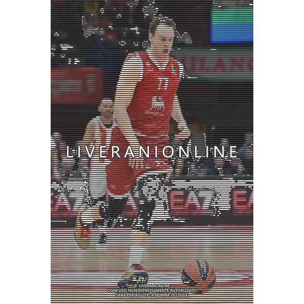 TVRG EA7 Emporio Armani Olimpia Milano vs Stella Rossa Meridianbet Belgrado nella foto Johannes Voigtmann (Olimpia Milano) Assago (MI) 11-01-2024 Mediolanum Forum Turkish Airlines EuroLeague 21a giornata regular season foto Roberto Garavaglia/Agenzia Aldo Liverani sas