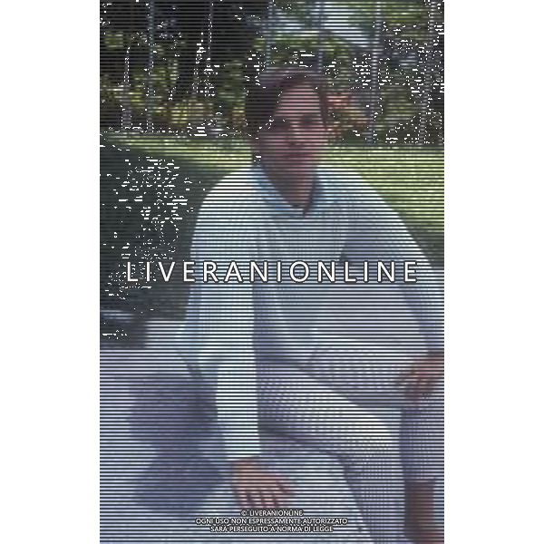DIAP-RETROSPETTIVA MIGUEL BOSE\' CANTANTE NELLA FOTO MIGUEL BOSE\' A SAINT VINCENT NELL\'ANNO 1982 UN DISCO PER L\'ESTATE AG ALDO LIVERANI SAS 