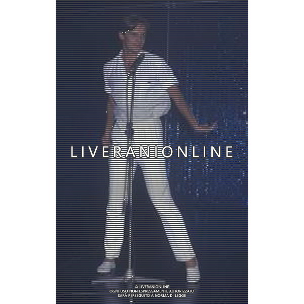DIAP-RETROSPETTIVA MIGUEL BOSE\' CANTANTE NELLA FOTO MIGUEL BOSE\' A SAINT VINCENT NELL\'ANNO 1982 UN DISCO PER L\'ESTATE AG ALDO LIVERANI SAS 