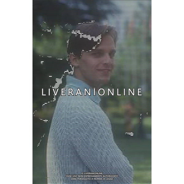 DIAP-RETROSPETTIVA MIGUEL BOSE\' CANTANTE NELLA FOTO MIGUEL BOSE\' A SAINT VINCENT NELL\'ANNO 1982 UN DISCO PER L\'ESTATE AG ALDO LIVERANI SAS 