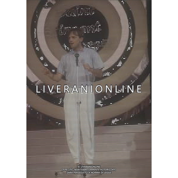DIAP-RETROSPETTIVA MIGUEL BOSE\' CANTANTE NELLA FOTO MIGUEL BOSE\' NELL\'ANNO 1986 A RIVA DEL GARDA AG ALDO LIVERANI SAS 