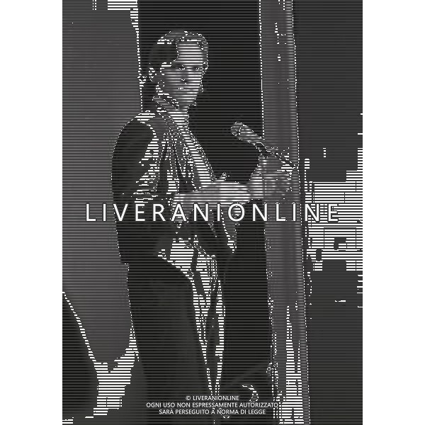 NEG-RETROSPETTIVA MIGUEL BOSE\' CANTANTE NELLA FOTO MIGUEL BOSE\' NELL\'ANNO 1986 A NAXOS AG ALDO LIVERANI SAS 