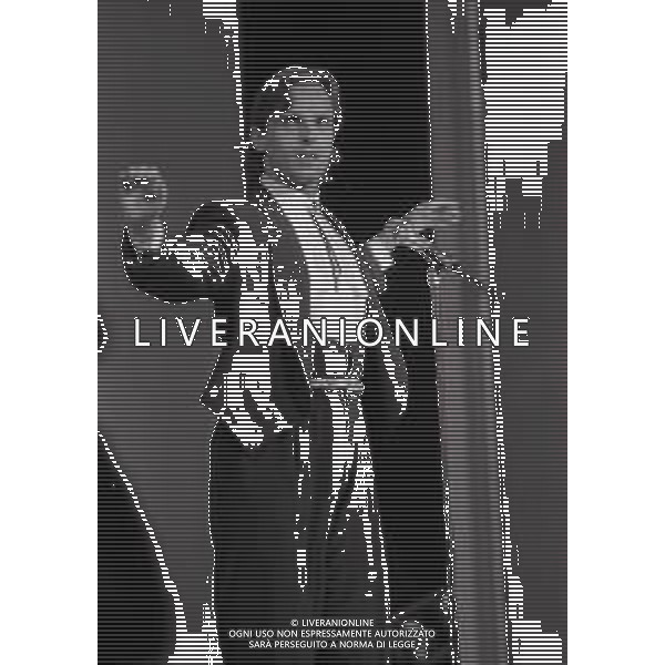 NEG-RETROSPETTIVA MIGUEL BOSE\' CANTANTE NELLA FOTO MIGUEL BOSE\' NELL\'ANNO 1986 A NAXOS AG ALDO LIVERANI SAS 