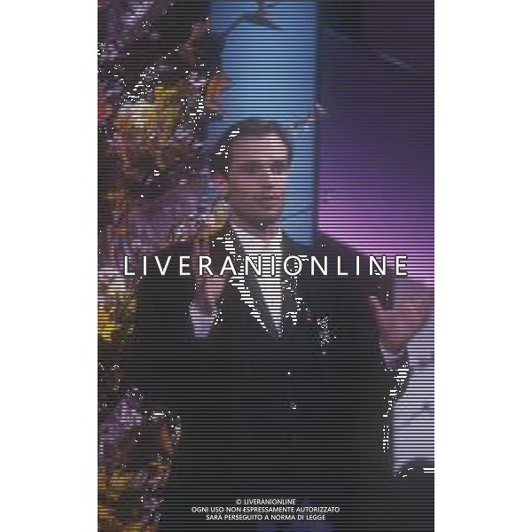 DIAP-RETROSPETTIVA MIGUEL BOSE\' CANTANTE NELLA FOTO MIGUEL BOSE\' NELL\'ANNO 1988 AL FESTIVAL DI SANREMO  AG ALDO LIVERANI SAS  