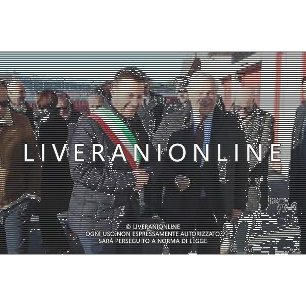 IMOLA 13 01 2024 AUTODROMO ENZO E DINO FERRARI ANTONIO TAJANI MINISTRO DEGLI AFFARI ESTERI IN VISITA NELLA FOTO SINDACO MARCO PANIERI E MINISTRO DEGLI AFFARI ESTERI ANTONIO TAJANI ©SANNA/AGENZIA ALDO LIVERANI SAS