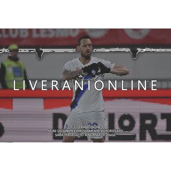 Monza vs Inter nella foto Hakan Calhanoglu (Inter) esulta dopo il gol dell\'1 a 0 Monza 13-01-2024 U-Power Stadium Campionato Serie A TIM - 20a giornata foto Roberto Garavaglia/Agenzia Aldo Liverani sas
