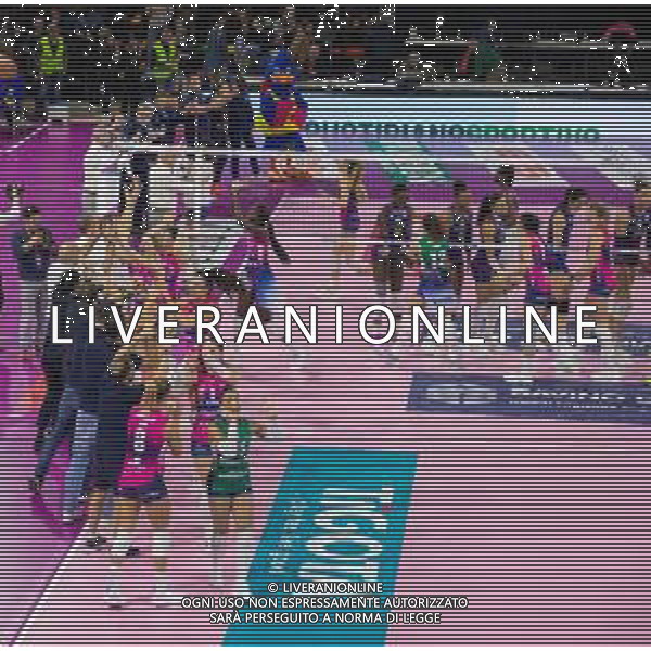 Savino Del Bene Scandicci vs Allianz Vero Volley Milano Serie A1 Tigotà - Palazzo Wanny - Firenze 13.01.2024 nella foto Esultanza Milano dopo la vittoria ©Daniele Mannelli/AGENZIA ALDO LIVERANI SAS