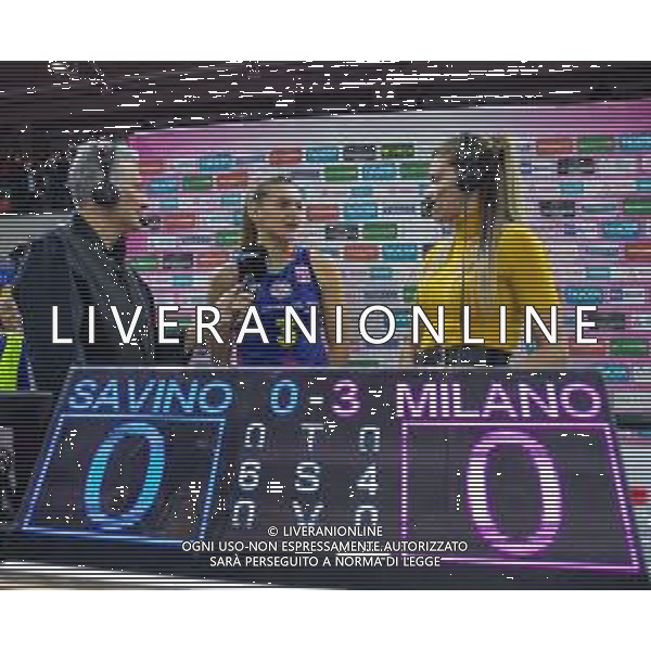 Savino Del Bene Scandicci vs Allianz Vero Volley Milano Serie A1 Tigotà - Palazzo Wanny - Firenze 13.01.2024 nella foto Britt Herbots intervistata prima della gara ©Daniele Mannelli/AGENZIA ALDO LIVERANI SAS
