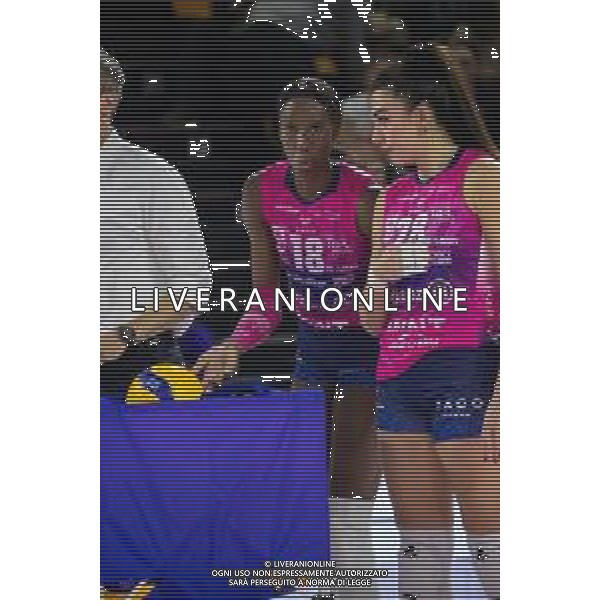 Savino Del Bene Scandicci vs Allianz Vero Volley Milano Serie A1 Tigotà - Palazzo Wanny - Firenze 13.01.2024 nella foto paola egonu, sonia candi ©Daniele Mannelli/AGENZIA ALDO LIVERANI SAS