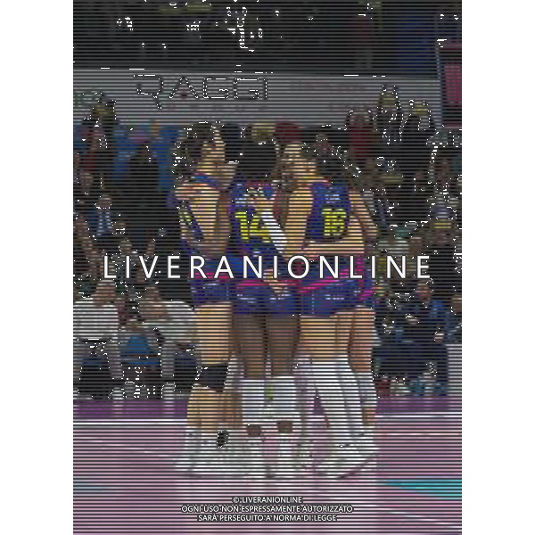 Savino Del Bene Scandicci vs Allianz Vero Volley Milano Serie A1 Tigotà - Palazzo Wanny - Firenze 13.01.2024 nella foto esultanza scandicci ©Daniele Mannelli/AGENZIA ALDO LIVERANI SAS