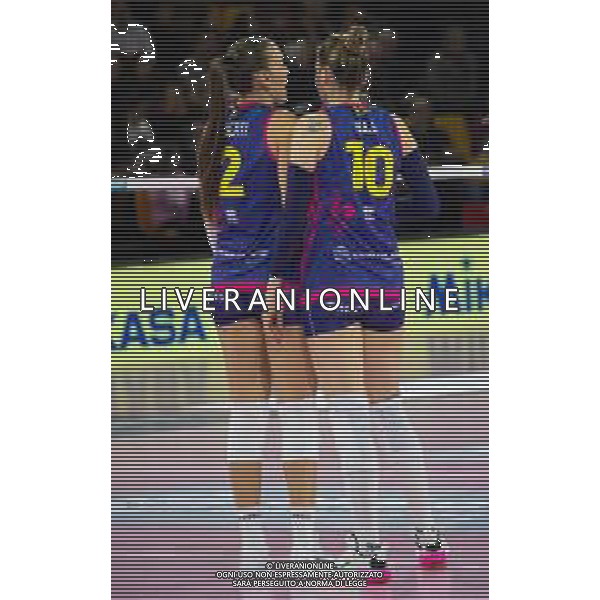 Savino Del Bene Scandicci vs Allianz Vero Volley Milano Serie A1 Tigotà - Palazzo Wanny - Firenze 13.01.2024 nella foto sara alberti e maja ognjenovic ©Daniele Mannelli/AGENZIA ALDO LIVERANI SAS